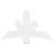 Ekena Millwork Alberta Architectural Grade PVC Gable Bracket, 48"W x 28"H x 4"D x 6"F, 14/12 Pitch GBP048X28X0406ALB00 - alternate 4